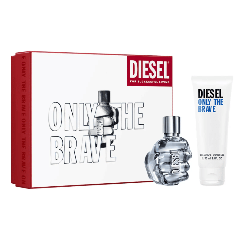DIESEL ONLY THE BRAVE 50ml EDT GIFT SET For Him