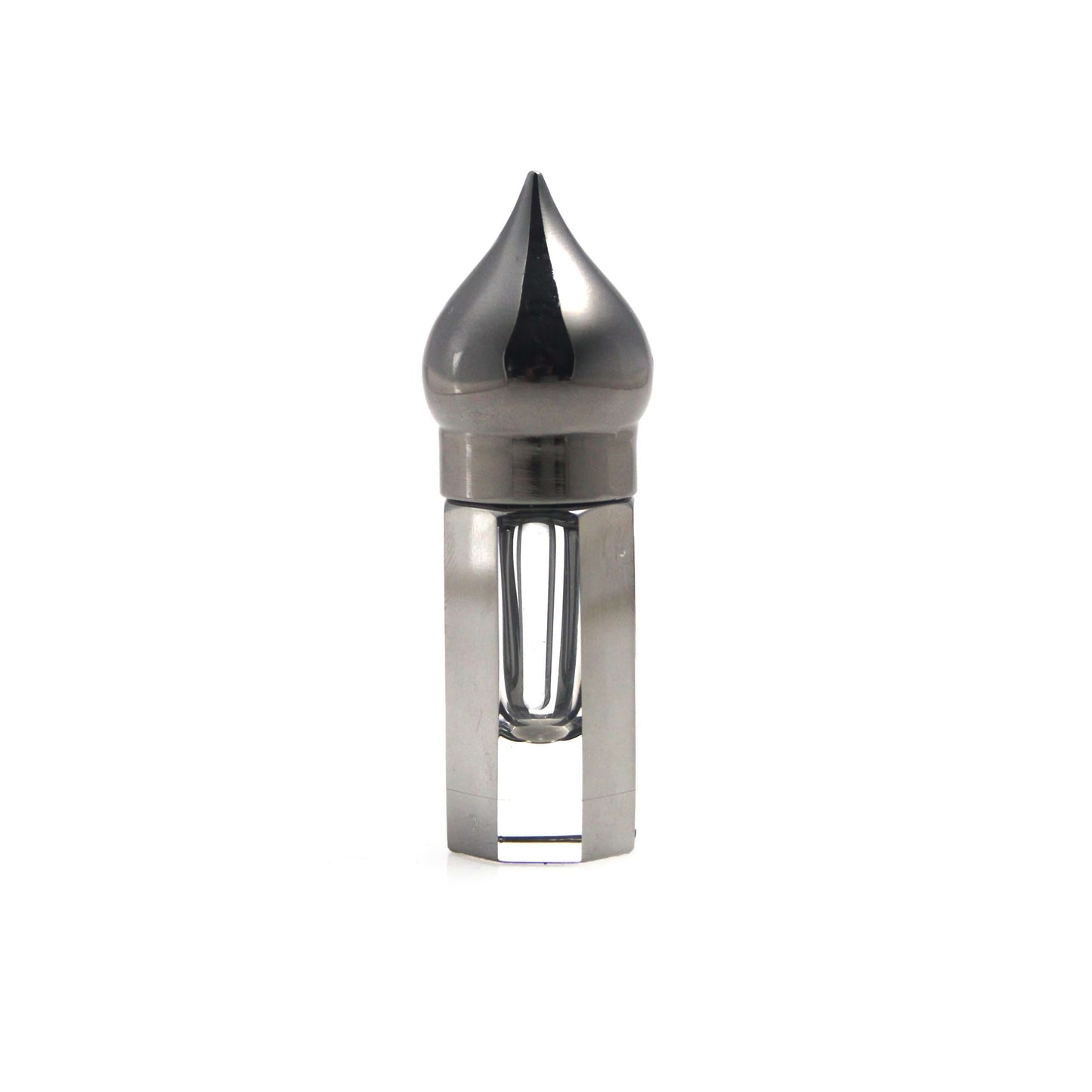crystal bottle gun metal grey