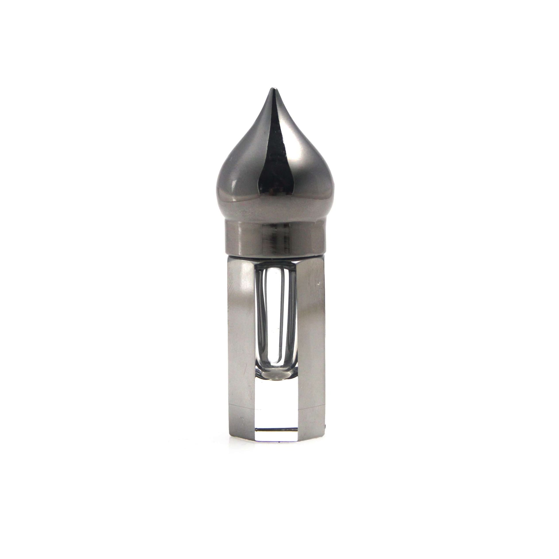 crystal bottle gun metal grey