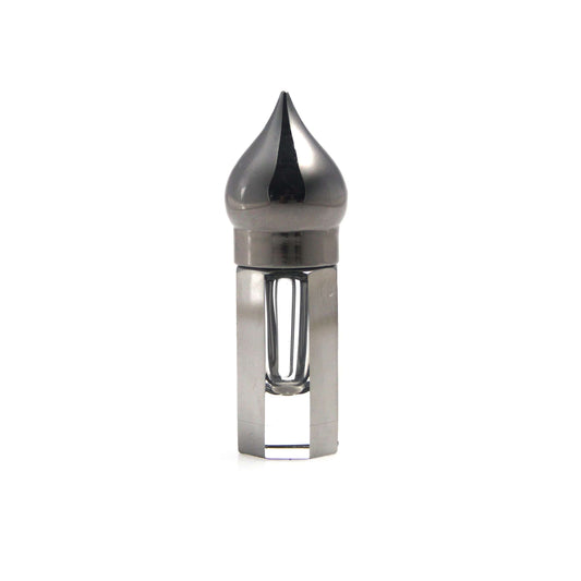 crystal bottle gun metal grey