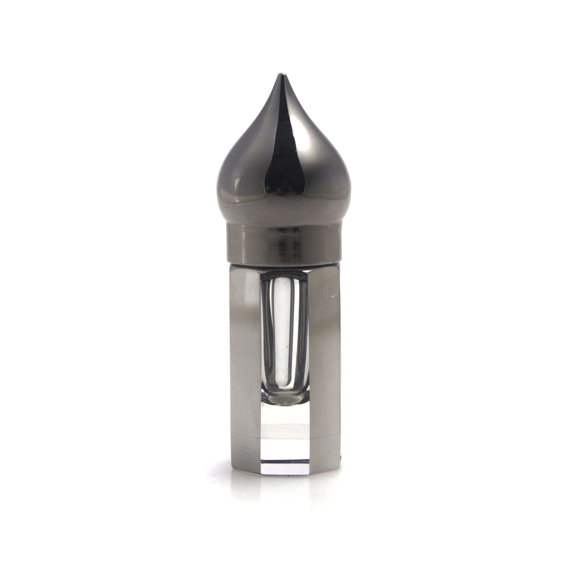 gun metal grey attar bottle