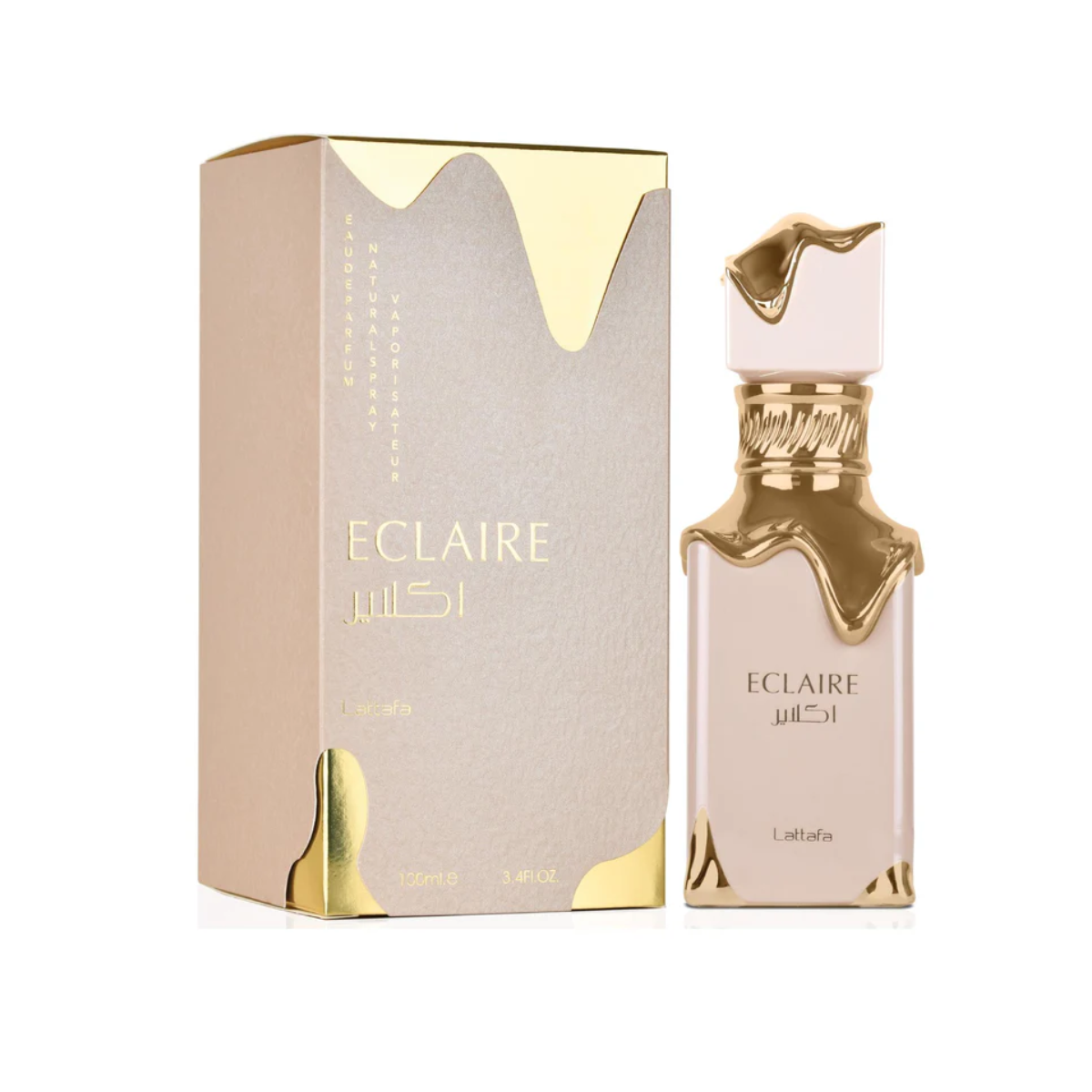 lattafa eclaire 100ml edp box and bottle