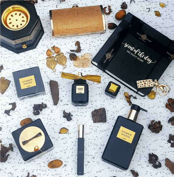 amber wood gift box ajmal dubai