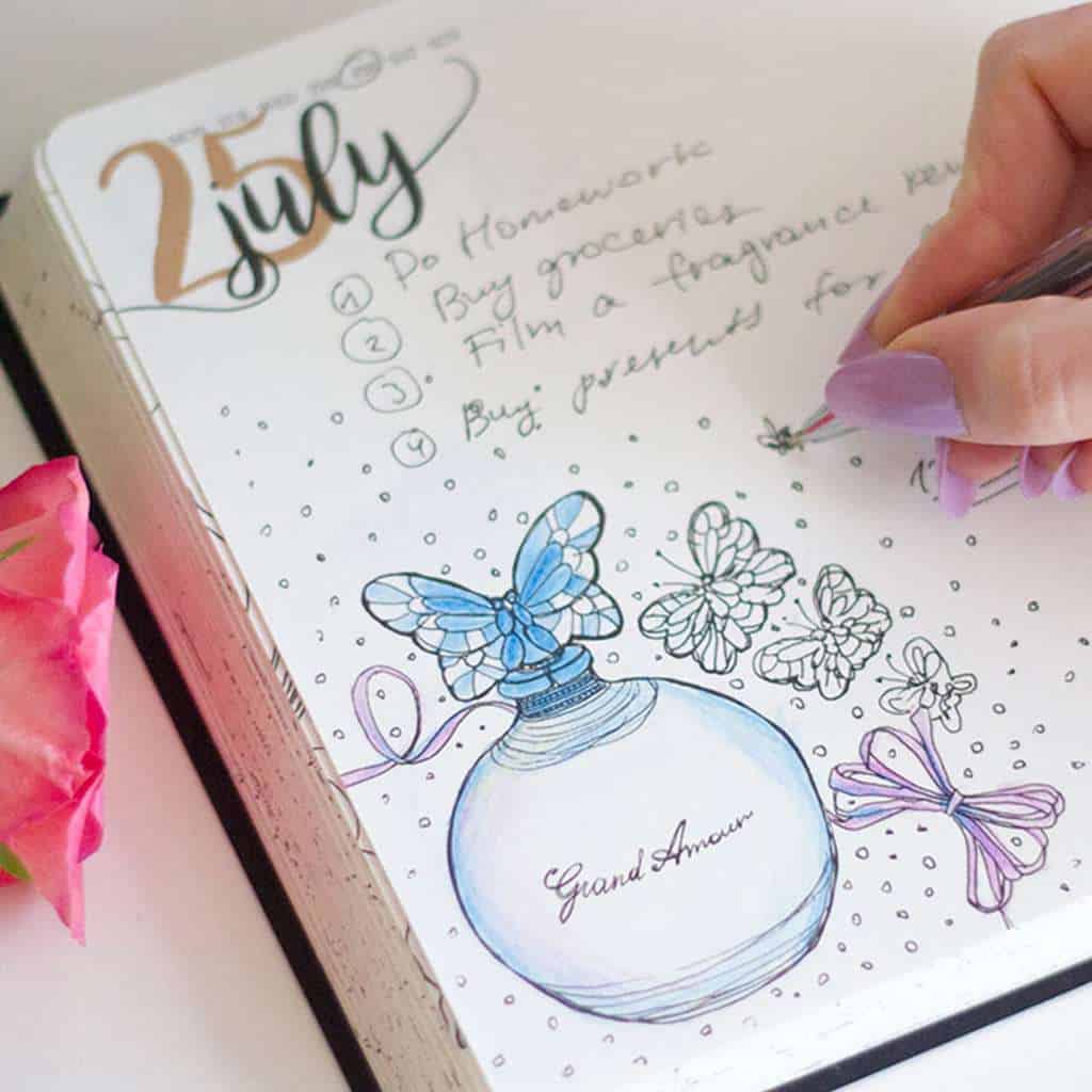 Perfume Themed Daily Diary