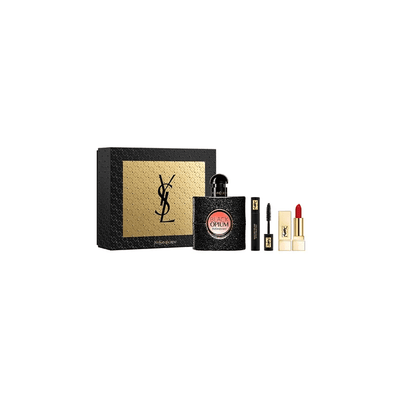 ysl black opium 50ml edp gift set with makeup